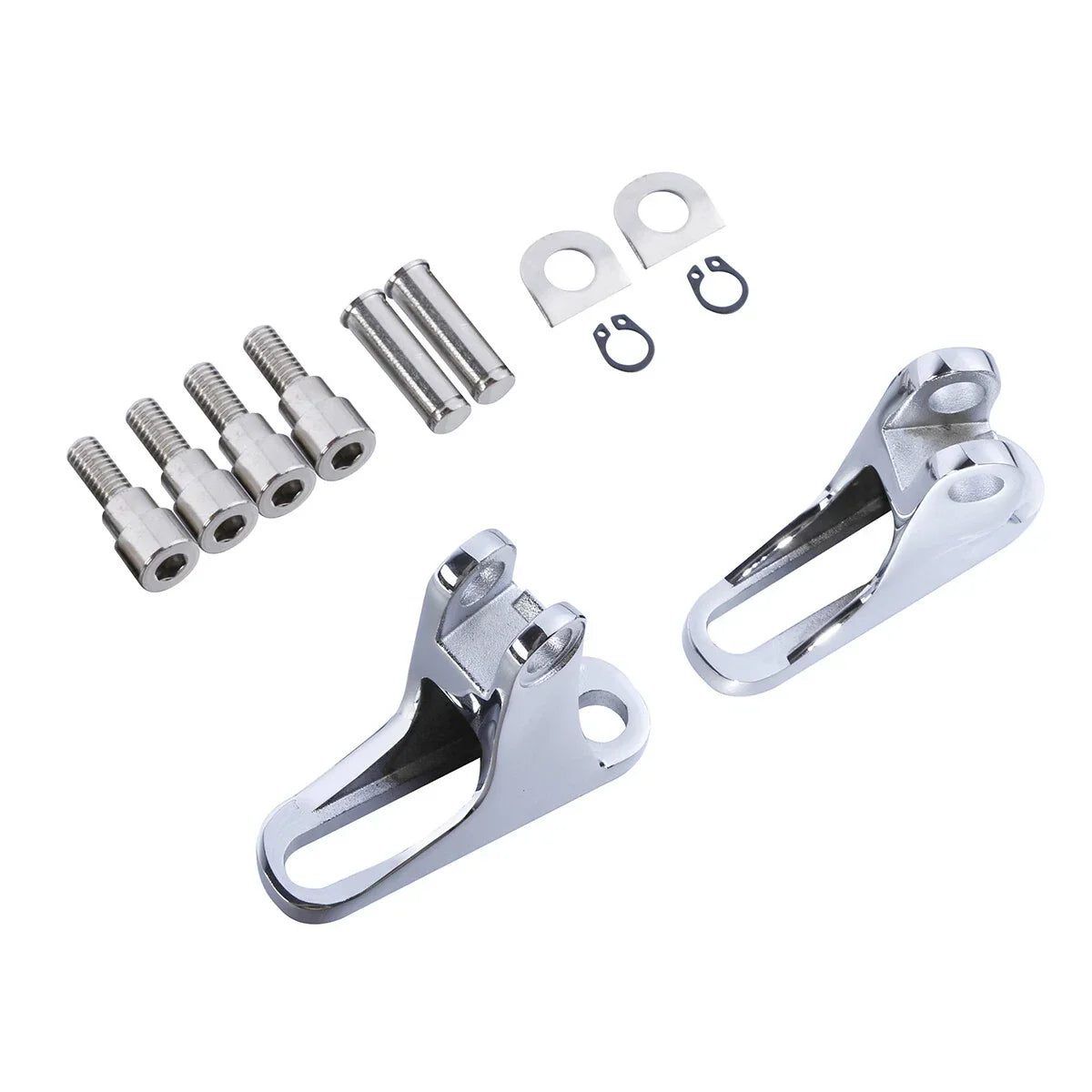 Chrome Passenger Footpeg Pegs for Harley CVO Street Road Glide (1993-2025)