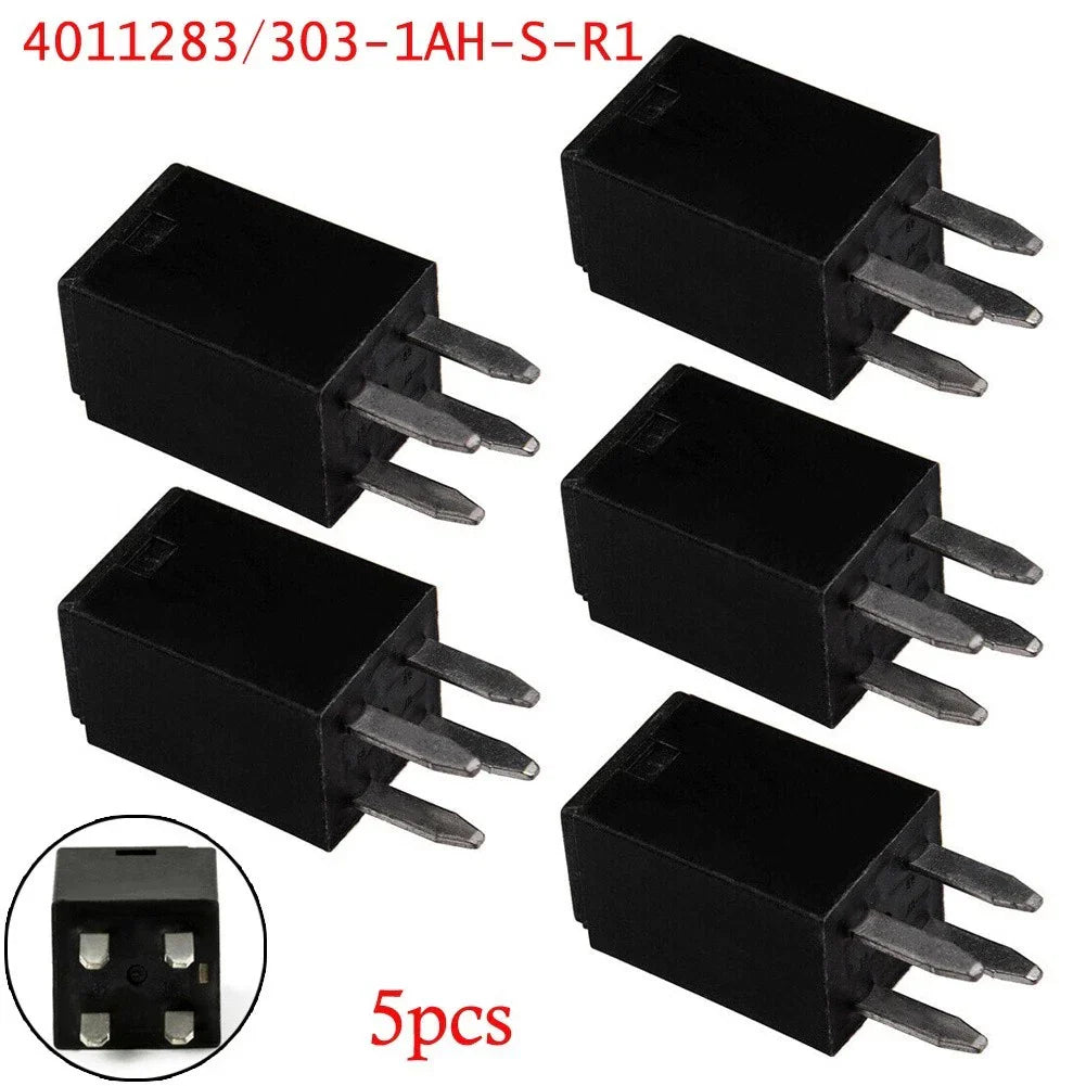 Electrical Relay Accessories 4 Pin 5 x Cooling Fan Relays for Vehicles