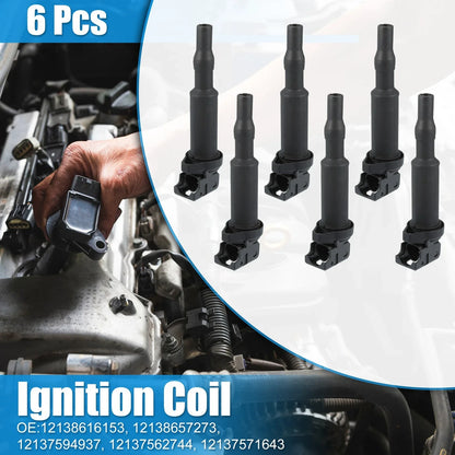 6pcs Ignition Coils for BMW 1 Series M & 120i (2005-2007, 2011)