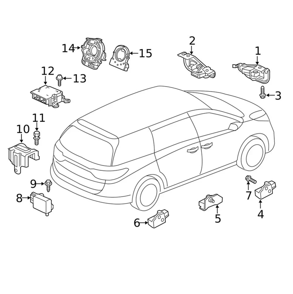 Steering Sensor Assembly for Honda Odyssey Passport Pilot CR-V (2012-2023)