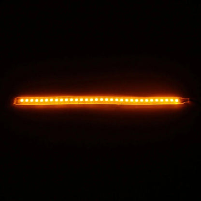 2x Dynamic LED Car Side Mirror Turn Signal Light Strip 18cm for All Cars