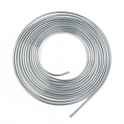 Brake Line Tubing 25 Ft 3/16 OD Copper Nickel with 16 Fittings