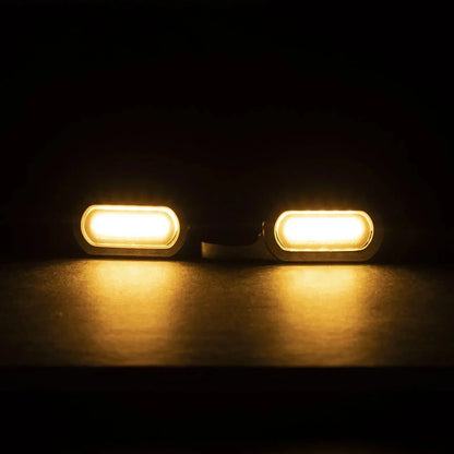 Motorcycle LED Mini Blinkers Turn Signal Amber Lights for Harley