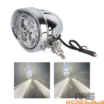 4.5" White LED Headlight for Harley Chopper Bobber