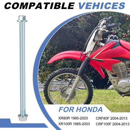 Rear Axle Bolt & Nut for Honda XR80R XR100R/CRF80F CRF100F (1985–2013)