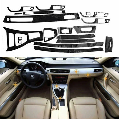 Gloss Black Interior Glossy Wrap Trim Decal for 3-Series (2005–2012)