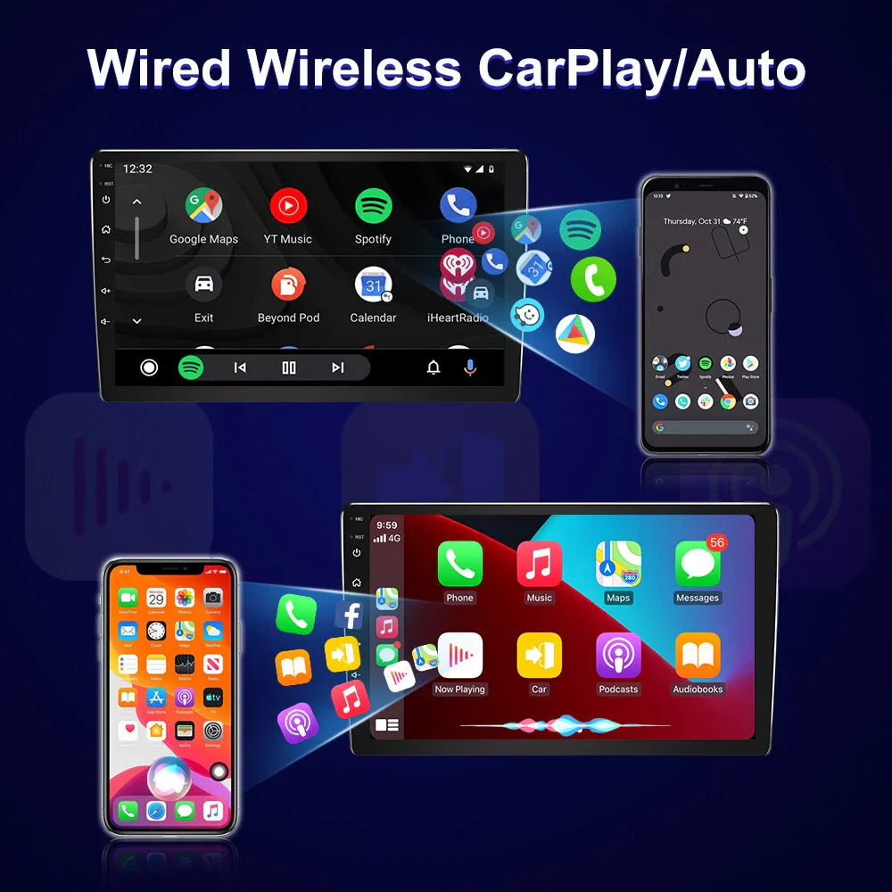 4G Apple Carplay Head Unit for Toyota Hiace (2004-2019)