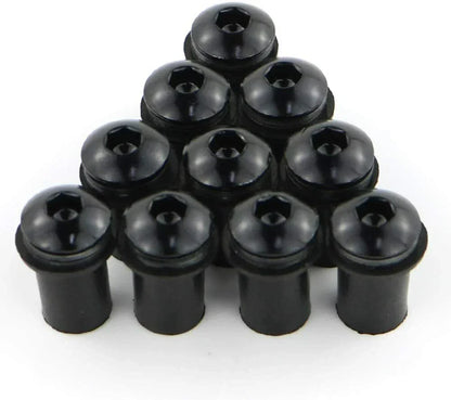 Windscreen Fairing Bolts Black for Kawasaki Ninja 250R ZZR250 EX250 (2013-2018)