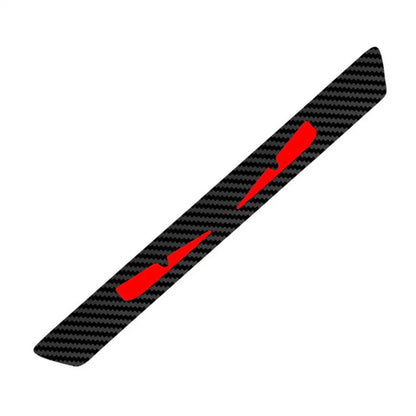 3D Carbon Fiber Look Demon Eye Brake Tail Light Decal for Universal (All Years)