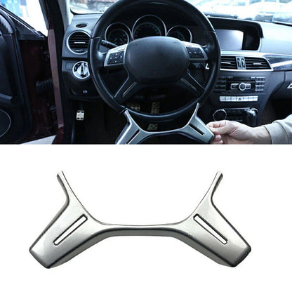 Steering Wheel Trim Cover for Benz C E GLK M Class W204 W212 (2008-2016)