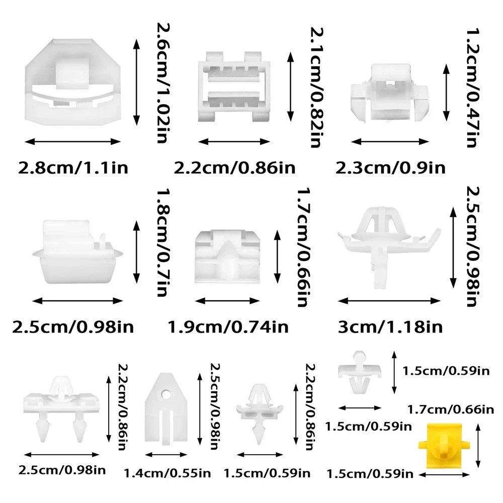 Side Door Panel Fixing Clips for Benz 190 W201 190E 190D (1982-1993)