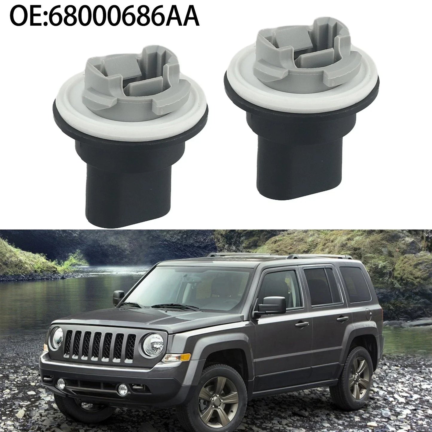 2 x Parking Light Bulb Sockets for Jeep