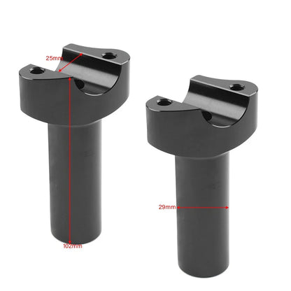 4" Handlebar Risers for Harley Sportster, Dyna, Softail