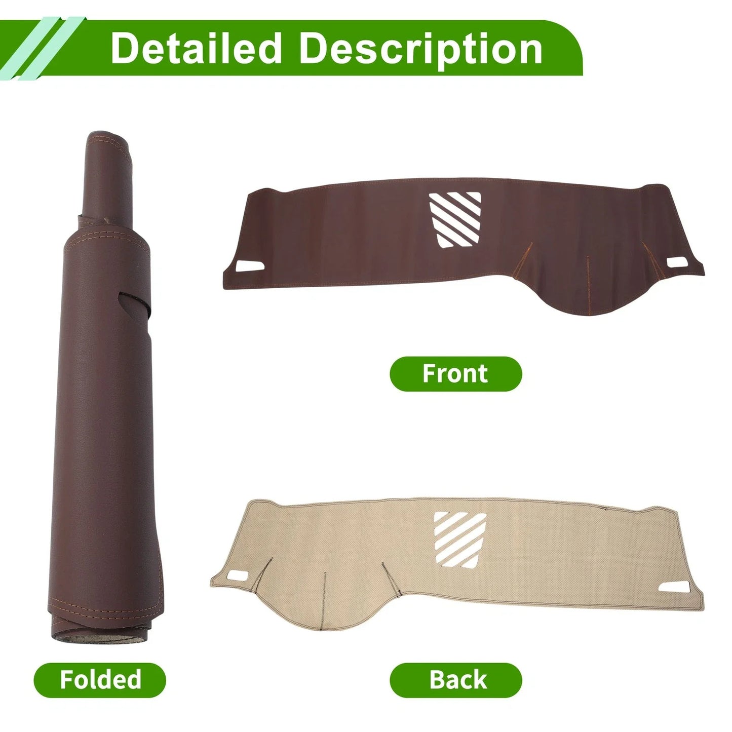 Dashboard Cover for BMW 5 (2010-2016) Dash Mat Carpet Brown