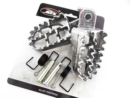 Yamaha XT250 80-91 Silver Foot Pegs  Left Right Pair