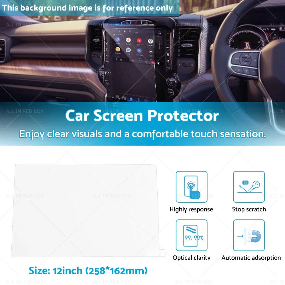 12" Touch Screen Protector Tempered Glass for RAM 1500 (2020-2022)