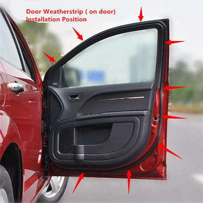 Door Weatherstrip for Honda Civic Sedan 2012-2015 Front Right Rubber