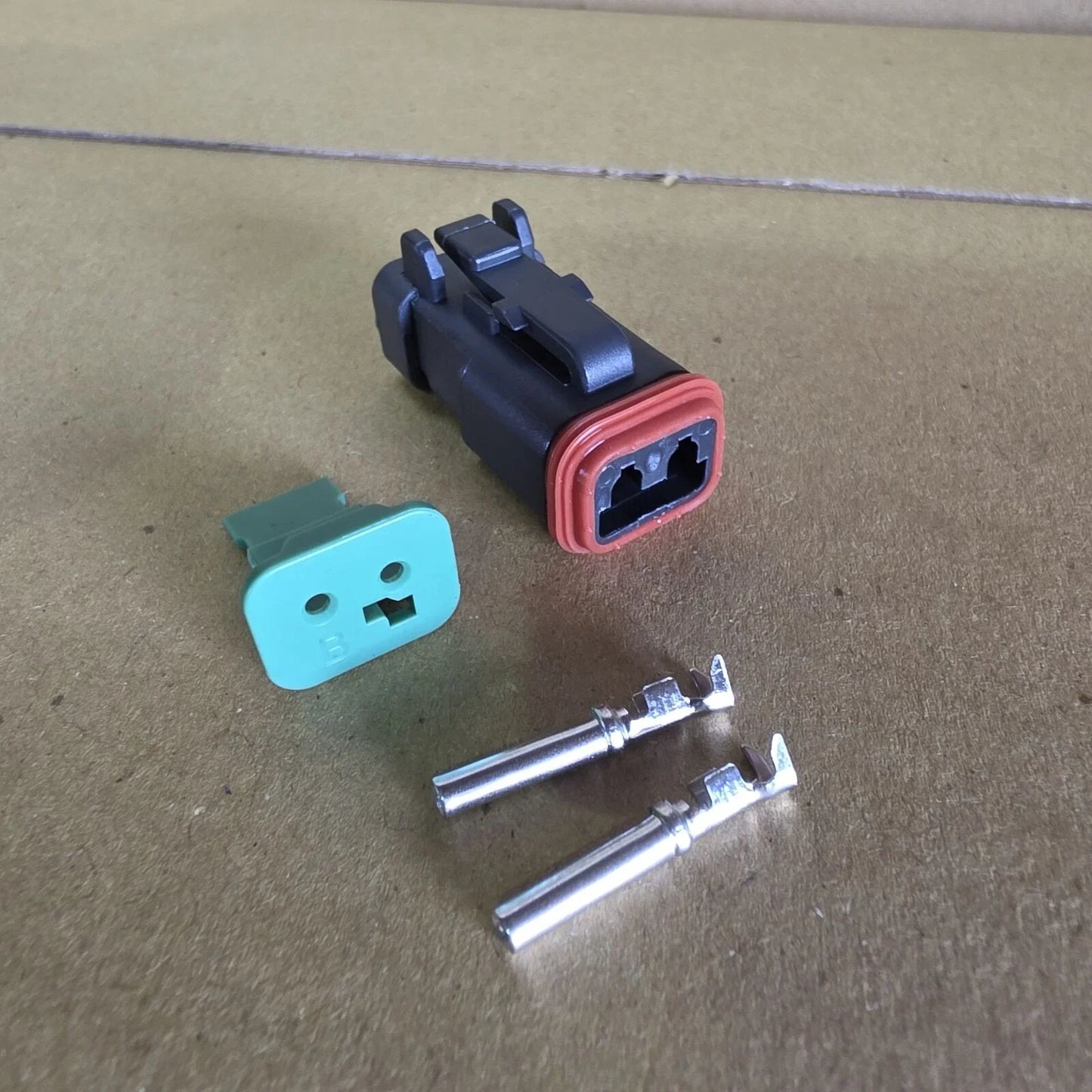 2 x Pins Wiring Harness Connector Plug Socket for Unknown Make Model