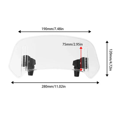 Adjustable Windshield for BMW Kawasaki Motorbike