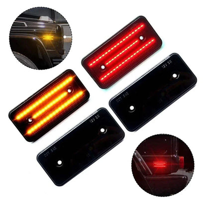 4x LED Side Marker Light for 02-14 Mercedes-Benz G-Class W463 G500 G550 G63