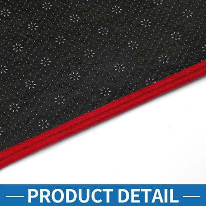 Dashboard Cover Mat for Dodge Challenger Accessories 2015-2024 Black Red