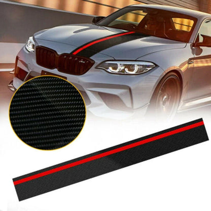 Front Hood Decal Wrap Sticker for Carbon Fiber Rally Car