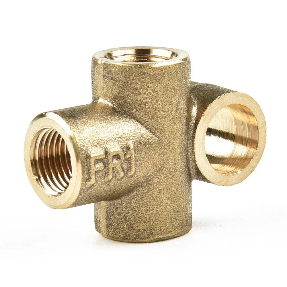 Brake Line Brass Fitting Connector Splitter M10x1 for Vehicle