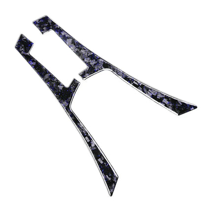 Forged Blue Console Panel Trim for Infiniti Q50 Q60 (2014-2019)