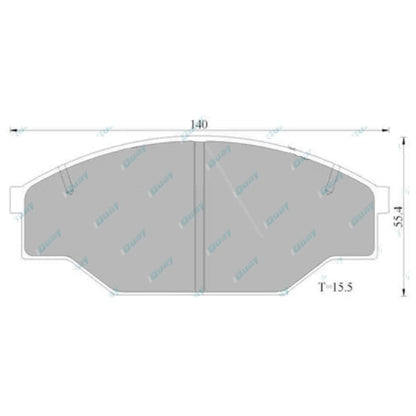 Front Disc Brake Pad Set for Toyota Hilux 2x4 Ute LN85 LN86 RN85 1988~1997 RWD