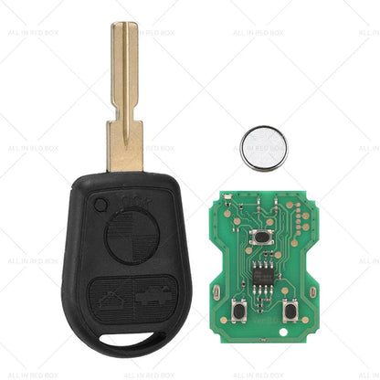3 Button Complete Remote Key for BMW E31 E32 E34 E36 E38 E39 E46 Z3 (1990-2002)