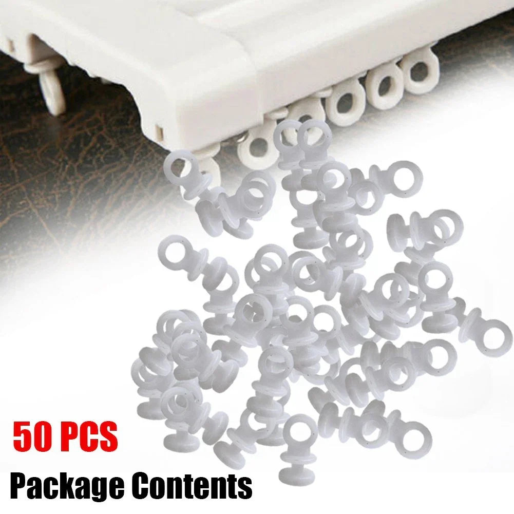 50PCS Curtain Track Hooks Runner for Camper Van MOTORHOME Caravan Boat