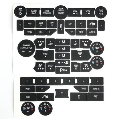 Stickers Repair Decal Button for Car Interior Accessories