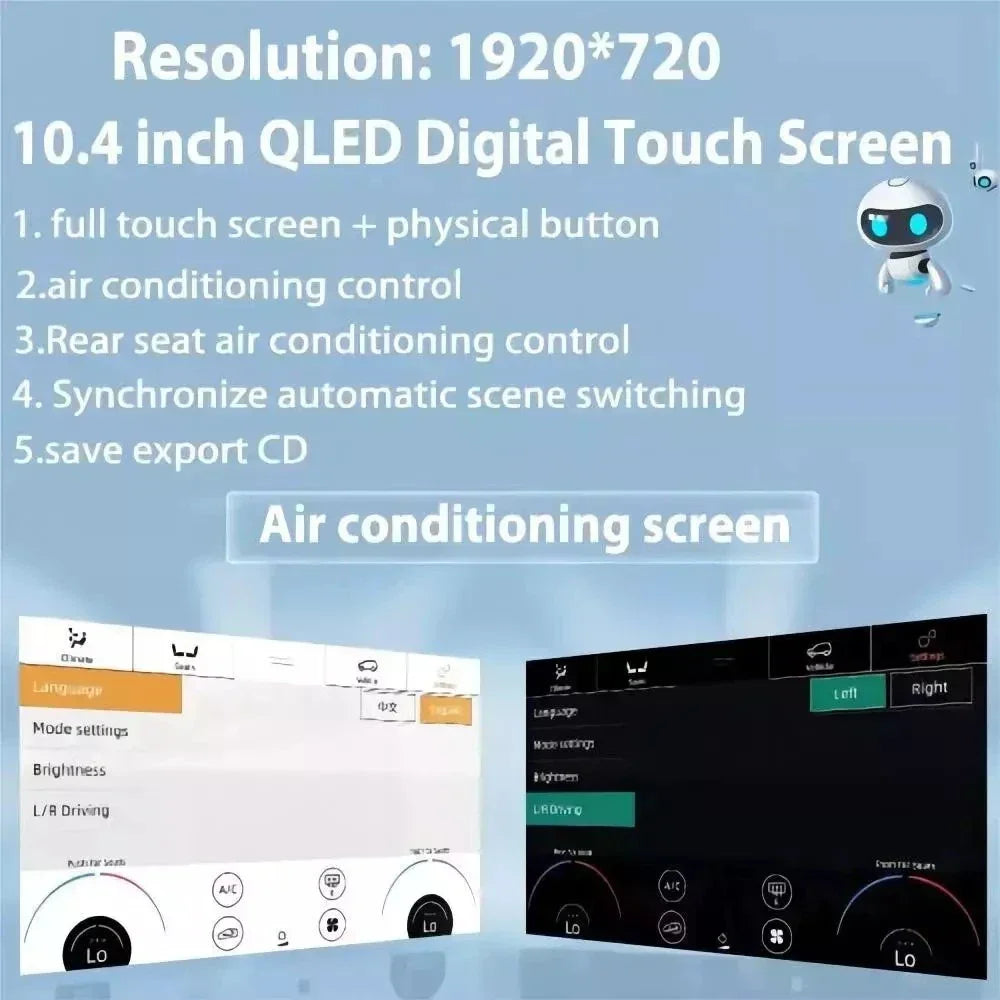 AC Control Touch Screen Panel for Land Rover Range Rover Vogue (2013-2019)