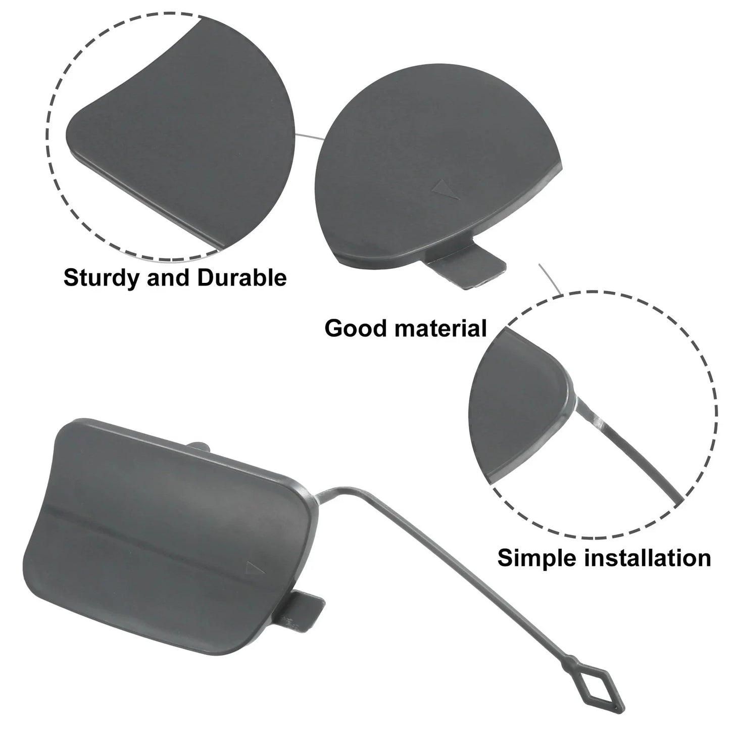 Tow Eye Hook Cover Cap Rear Right Bumper for BMW X5 (2011-2013)