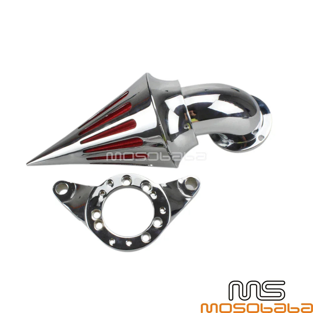 Chrome Air Intake Filter Cleaner for Harley Dyna FatBob FXDF, Street Bob FXDB