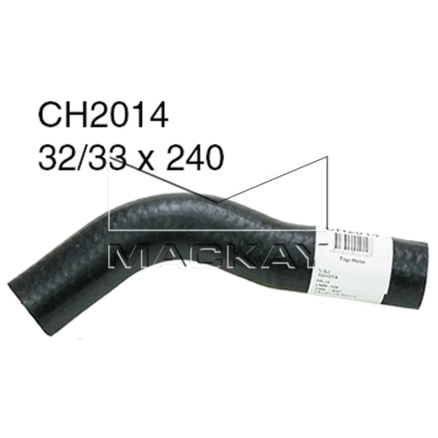 Upper Radiator Hose for Toyota Hilux (1988–1999)