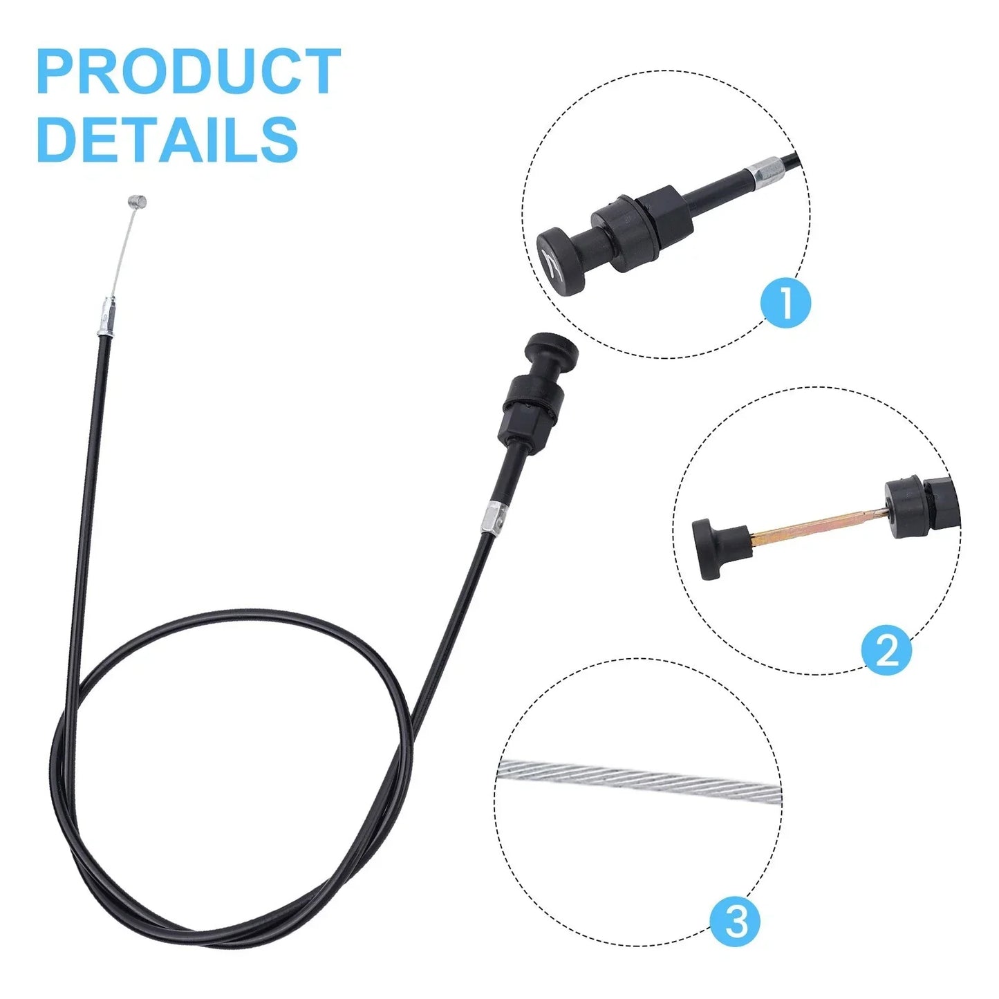 97cm Wire Push-Pull Choke Cable for Foreman Rubicon 500 TRX5 (2001–2003)
