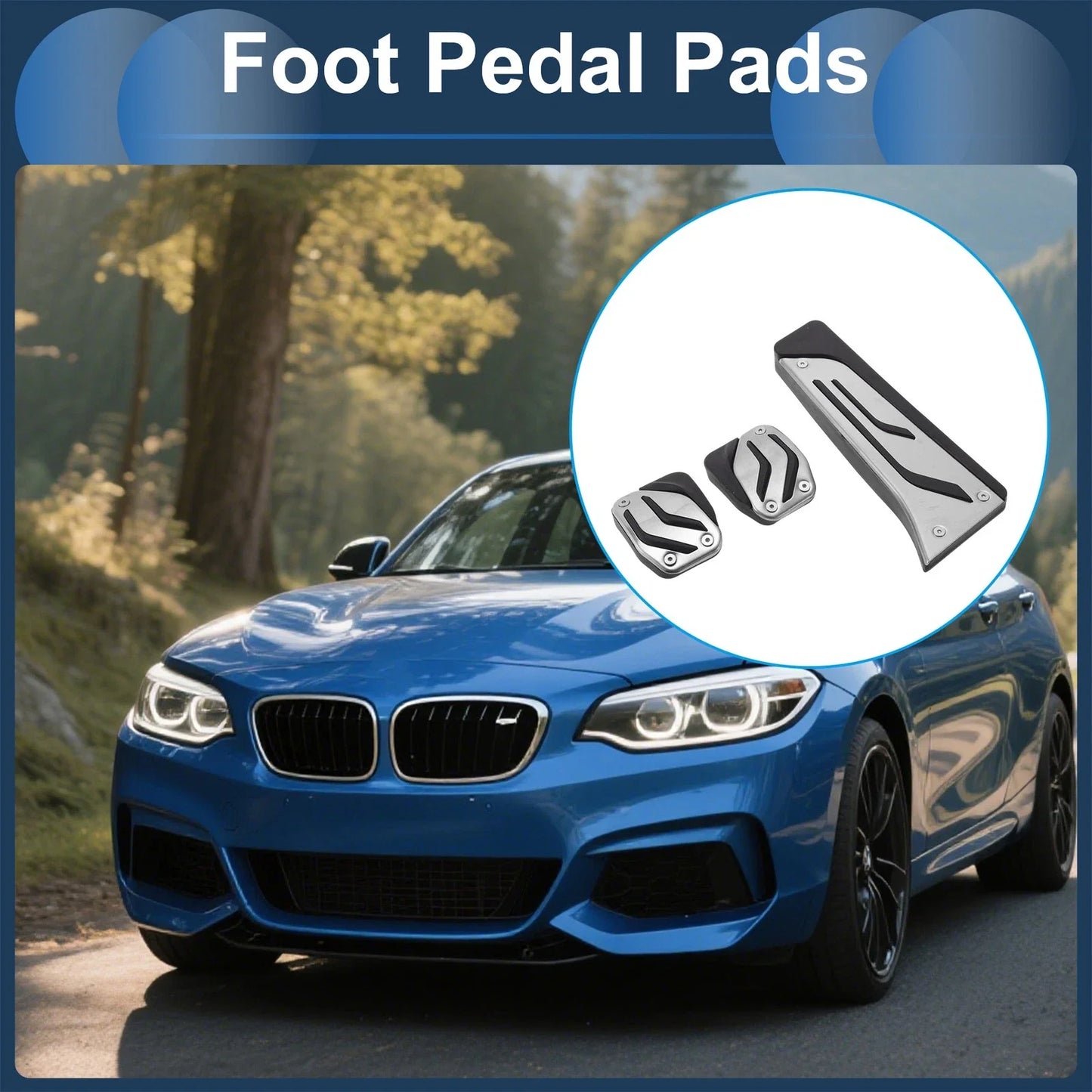Foot Accelerator Pedal Covers for BMW 1 Series (2011-2018)