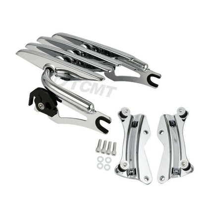 Chrome Stealth Luggage Rack Docking Hardware for Harley Touring (2014-2024)