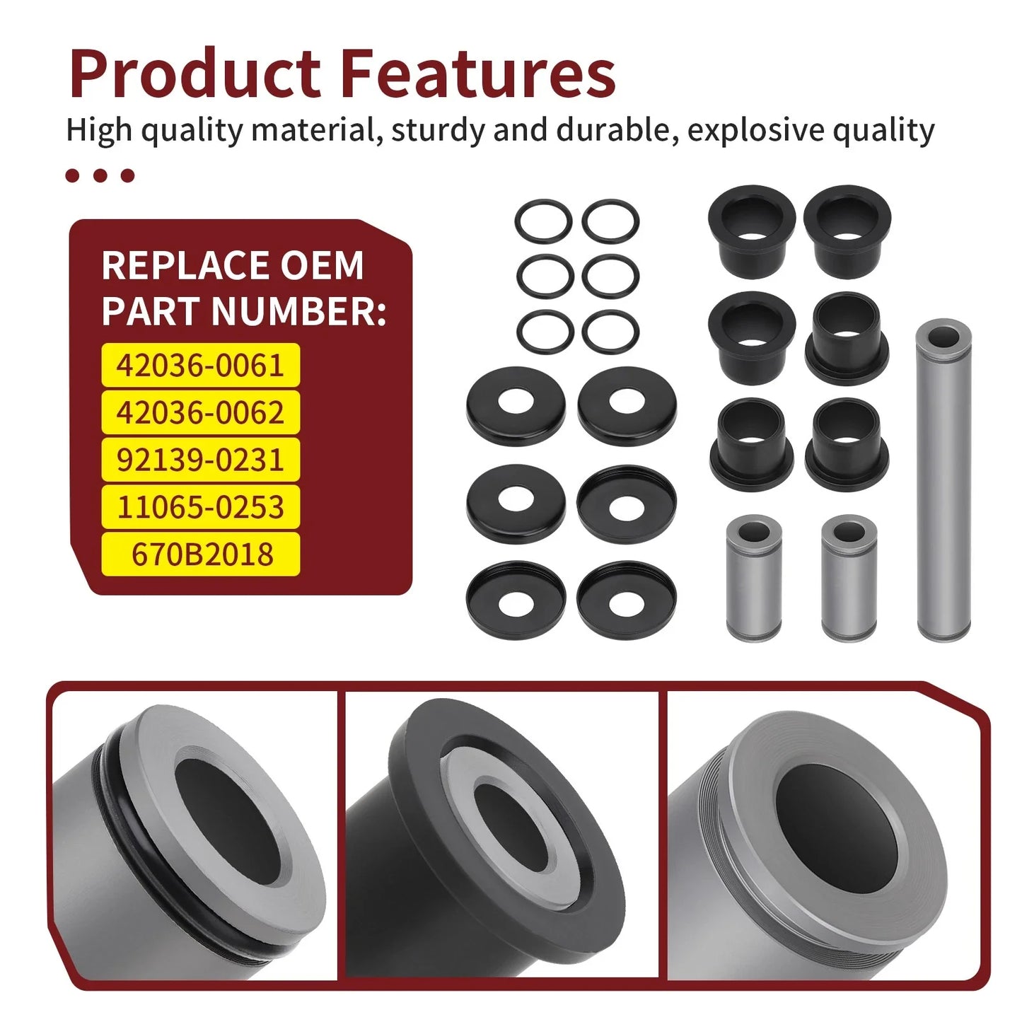 Front A-Arm Bearing Bushing Kit for Kawasaki Teryx 750 FI (2008–2013)