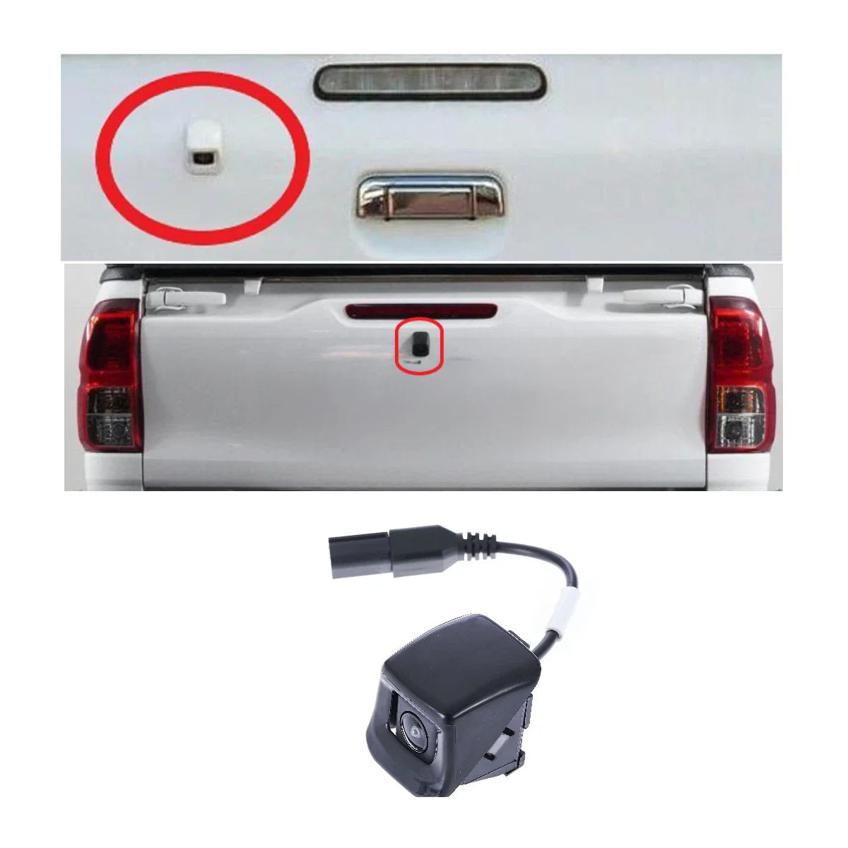 Back Up Rear View Tailgate Reverse Camera for Toyota Hilux (2005–2015)