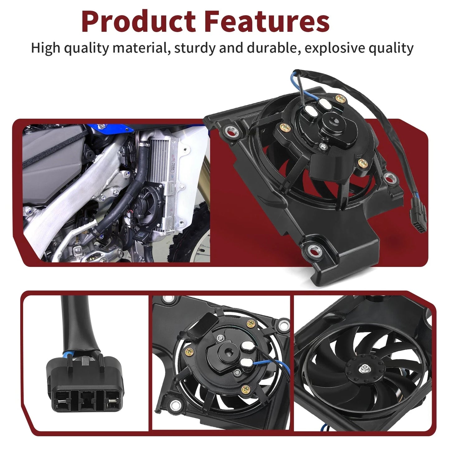 Radiator Fan Kit for Yamaha YZ450FX WR450F (2019–2023)