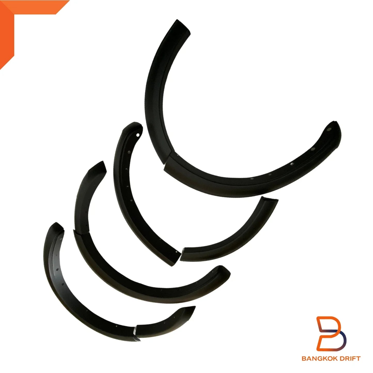 4" Matte Black Fender Flare Arch for Ford Everest UB U704 (2022-2024)
