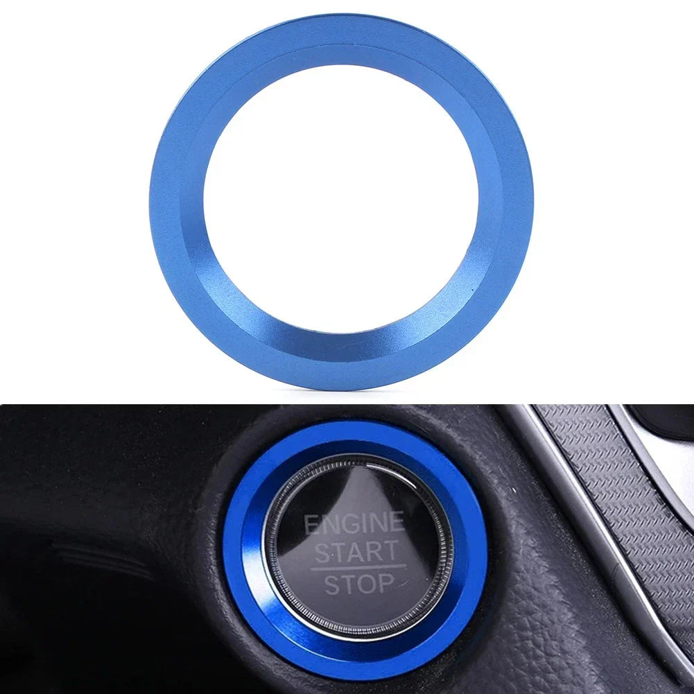 Engine Start Stop Switch Button Ring Trim for Honda CR-V 2017-2022 Blue