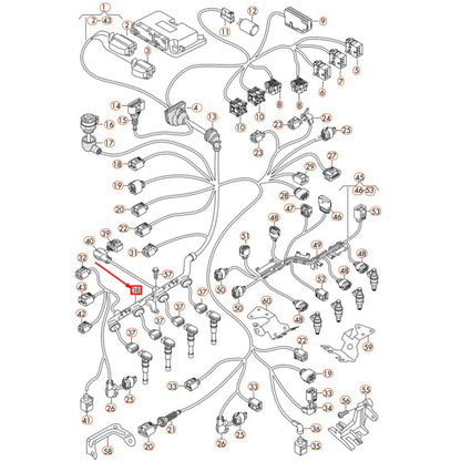 Ignition Coil Wiring Harness for Audi A4 S4 A5 S5 A6 S6 (2010-2016)