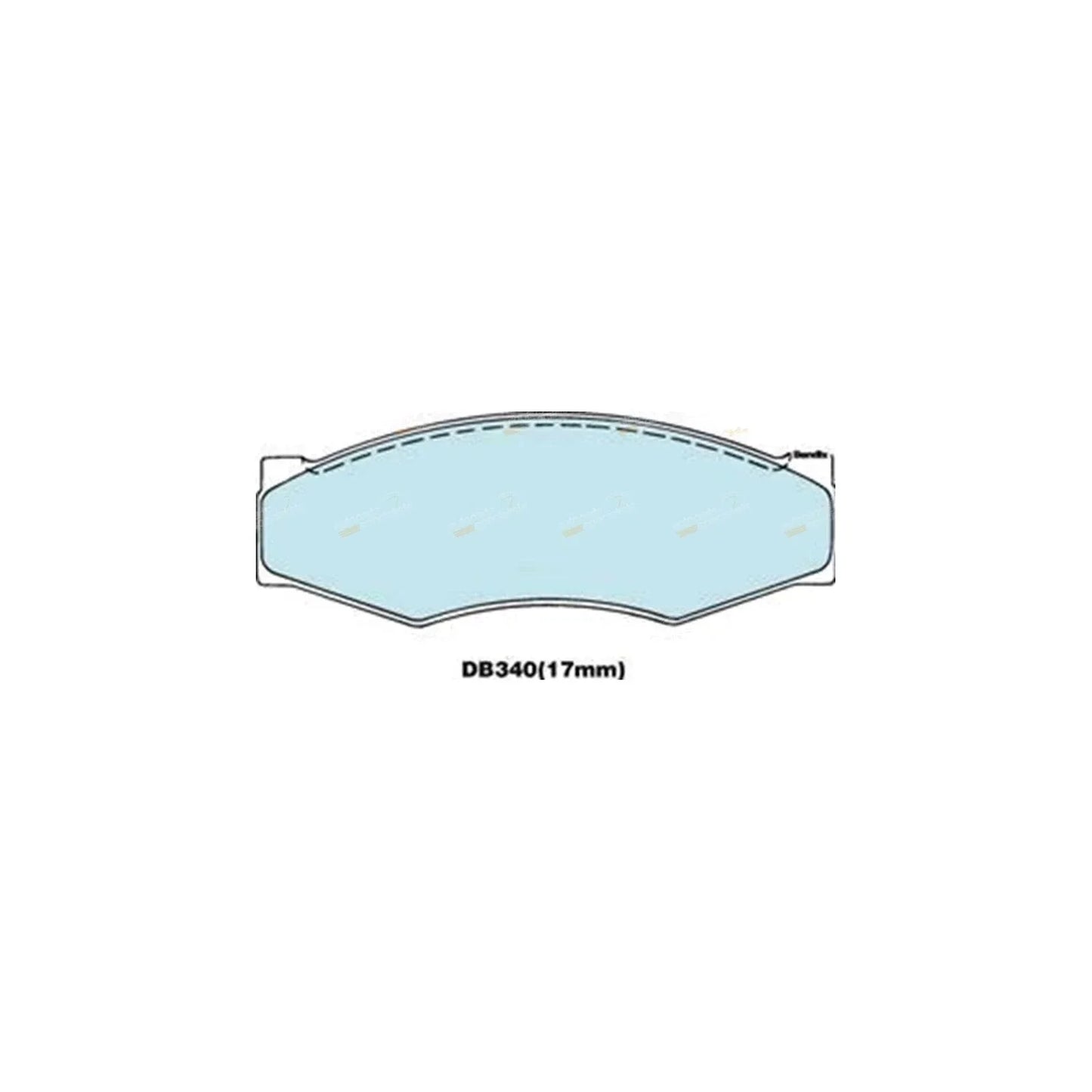 4WD Front Disc Brake Pad Set for Nissan Pathfinder WD21 2.4L (1986 - 1991)