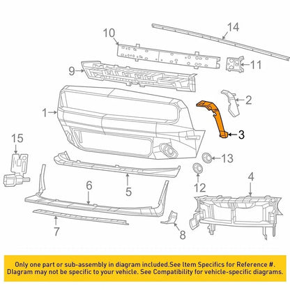 Front Bumper Fender Brackets for Dodge Challenger (2008-2021)