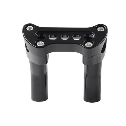 4" Tall Pullback Handlebar Riser 5-Hole Clamp for Harley Tour Super