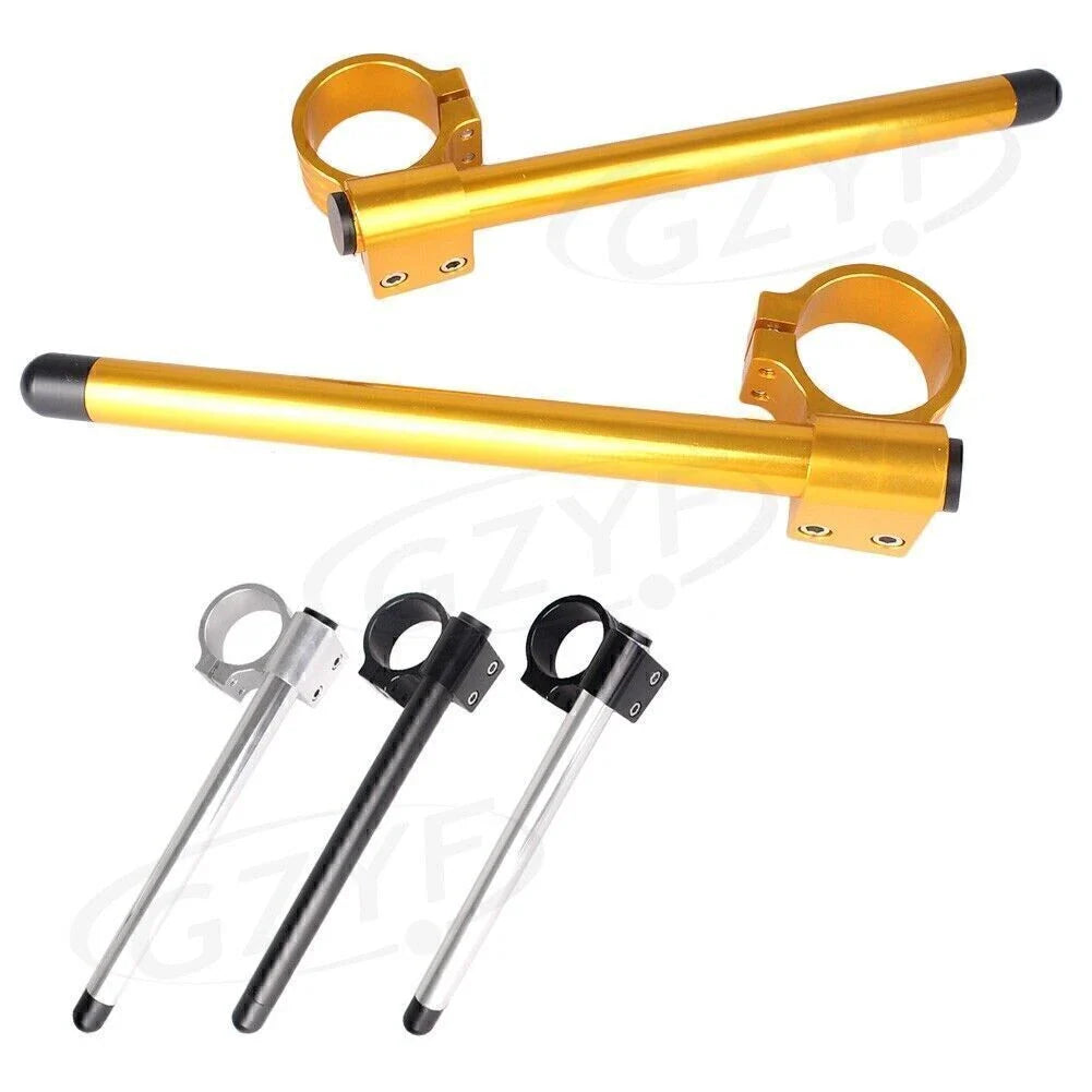 45mm Clip On Handlebar Fork Tubes for Universal Motorcycle - 3 Colors