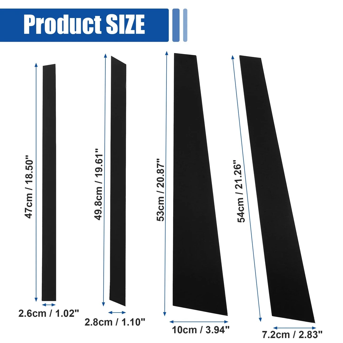 Pillar Posts Cover Trim Glossy Black for BMW X5 (2007 - 2014)